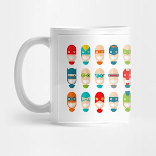 Superhero Faces Mug